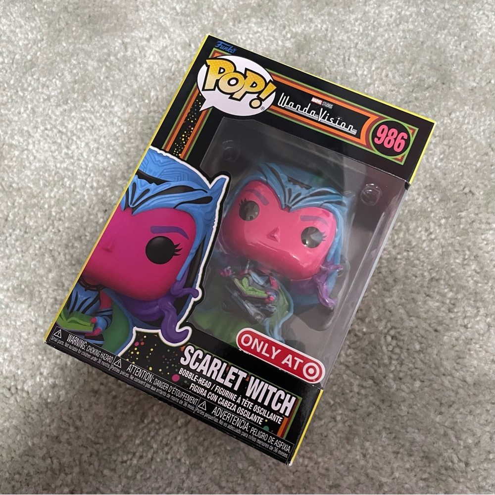 Marvel’s Wandavision Scarlet Witch Funko Pop #986 Blacklight Series